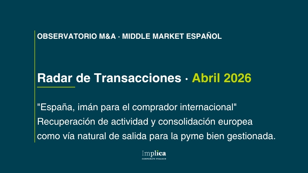 Radar de transacciones abril 2026 - portada