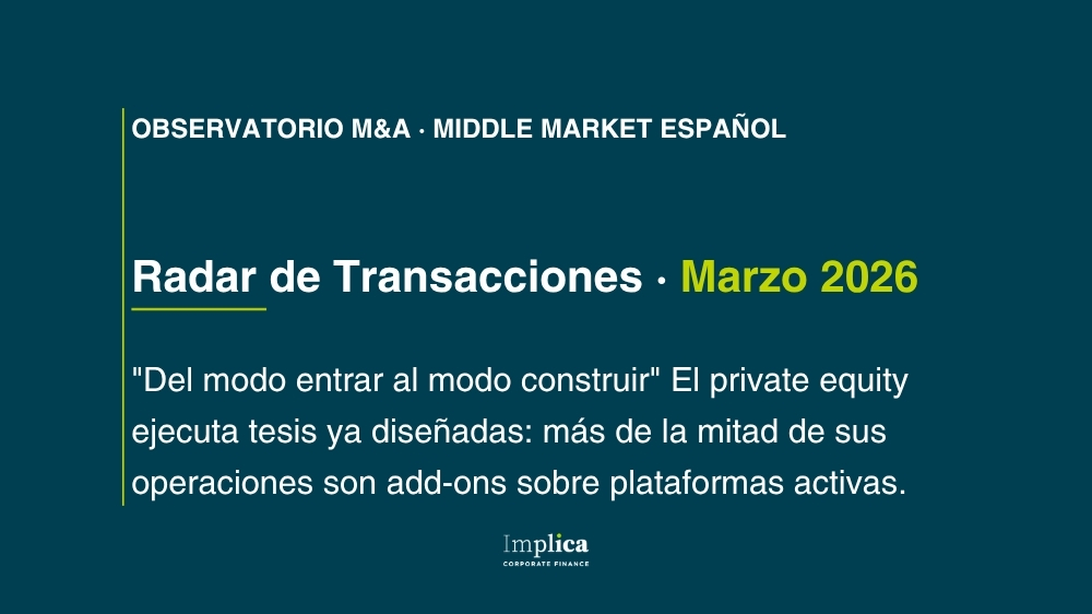 Radar de transacciones marzo 2026 - portada